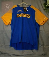 Men's Nike NFL Team T-Shirt Chargers Blue & Yellow Size 3XL