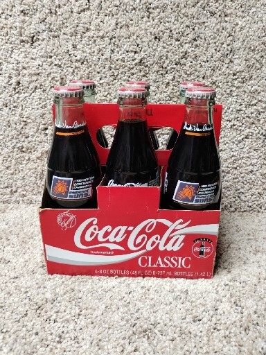 1993 Phoenix Suns NBA Dick Van Arsdale Coca-Cola 6 Pack Bottles