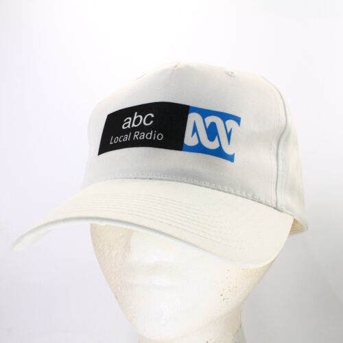 ABC Local Radio Press Reporter Employee White Costume Hat Cap ● Fast Postage - Picture 2 of 6