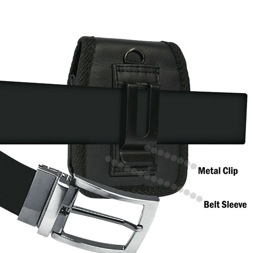 For Samsung Galaxy Z Flip3 5G Leather Vertical Belt Loop Clip Pouch Nylon Case - Picture 6 of 8