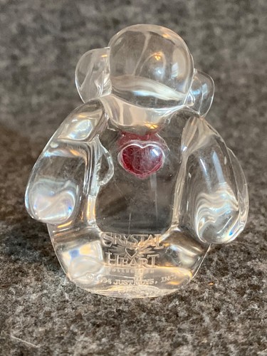 De Colección Just Toys Cristal Corazón Colección Animales Claro Corazón Rojo 1994 Gato Mono - Imagen 9 de 21