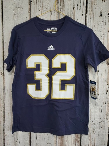 LZ Adidas Youth Medium Notre Dame Fighting Irish Short Sleeve Tee T-Shirt Top NW