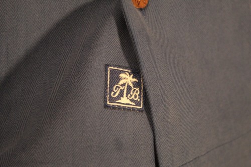 Tommy Bahama Mens Medium Short Sleeve Button Up Silk button-up shirt Blue. - Bild 5 von 8