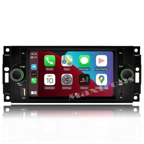 Car Stereo Radio Navigation Head Unit For Dodge Jeep Chrysler Carplay Camera - Picture 1 of 9