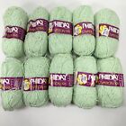 Vintage Phildar Ovation 198 Yarn Dk Boucle Acrylic Blend Light Green Bag of 10