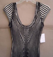 NWT $128 FREE PEOPLE XS Hot Off The Press COTTON SWEATER DRESS Black F926Z350