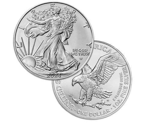 2024 1 oz American Silver Eagle Coin BU