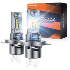 Lampadine LED H4 500LM 6500k Bianco Freddo 52W Alta Potenza Senza Errori - Miniatura 1