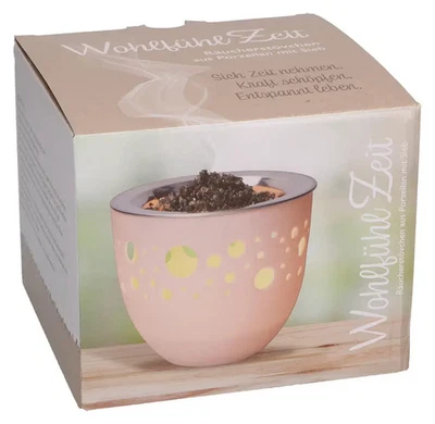 WohlfühlZeit | Deutsch (2025) | Räucherstövchen aus Porzellan | Butzon & Bercker