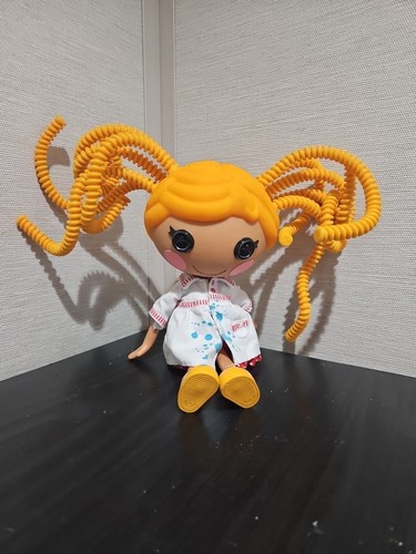 Muñeca de pelo ridículo naranja tamaño completo Lalaloopsy estilo flexible juguete - Imagen 2 de 5