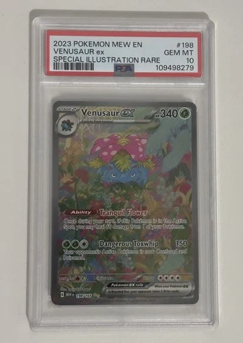 Pokemon 151 SIR VENUSAUR EX #198 PSA 10