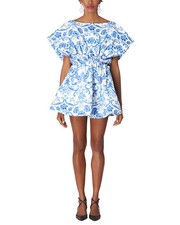Carolina Herrera Wide Gathered Waist Mini Dress Women's 8