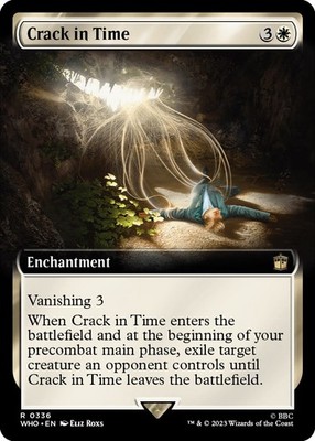 Crack in Time (Extended Art) #336 *Foil* (LP) - Universes Beyond: Doctor Who MTG