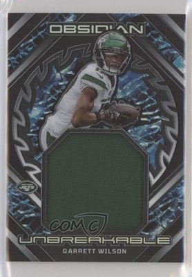 2023 Panini Obsidian Unbreakable Memorabilia 155/199 Garrett Wilson #UM-GWI 1lw2