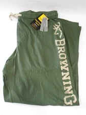 ❤️ Mens BROWNING Buckmark DISTRESSED LOUNGE Sweat PANTS *Clover Green