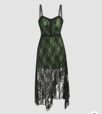 Cider Green Lace Dress Size L