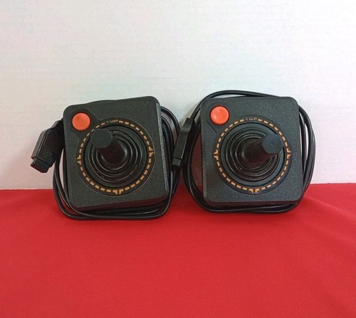 Lot of 2 - Original Atari 2600 Joystick OEM Controller Pair Untested