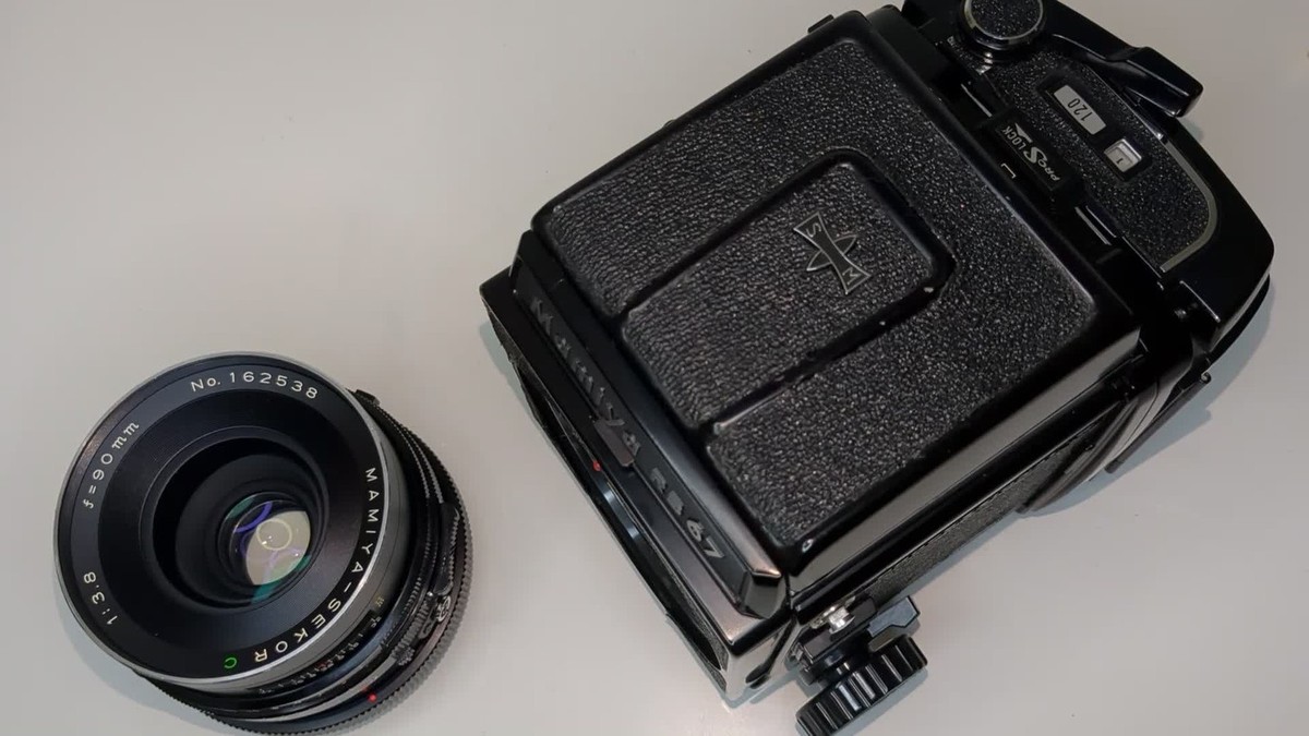 Exc+5] Mamiya RB67 Pro S film Camera Sekor C 90mm f3.8 120