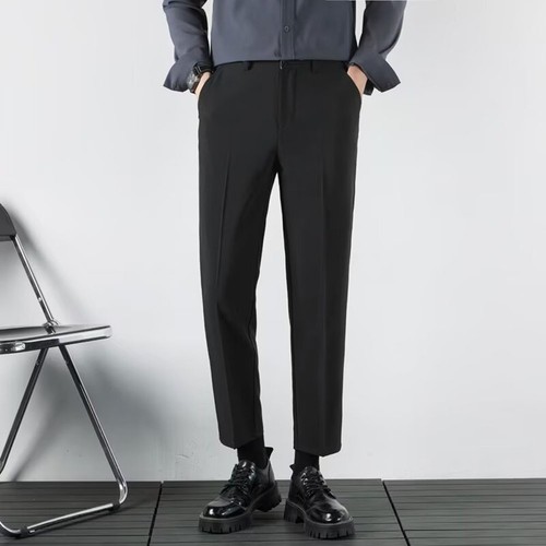 Stilvolle drapierte Knöchelhose für Herren für Büro und Freizeit bequeme Pas - Bild 11 von 52