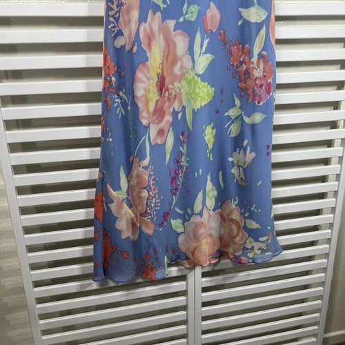 Lauren Ralph Lauren Floral Pastel Sheath Silk Dress Size 6 - Picture 3 of 10