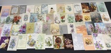 Vintage Sympathy Cards Fronts ONLY Scrapbooking Crafts Decoupage Lot of 50 