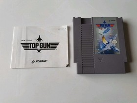 Top Gun Nintendo Nes Game UK Version Boxed With Manual Konami 1988