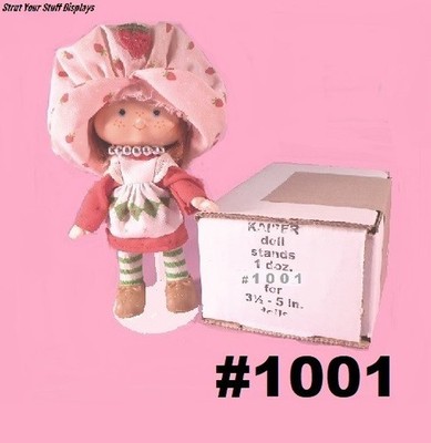 12 KAISER #1001 WHITE MINI STANDS Fit 3.5''-5'' tall doll  STRAWBERRY SHORTCAKE