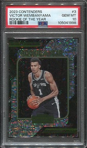 Victor Wembanyama #3 2023 Panini Contenders Rookie of the Year card