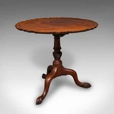 Antique Silver Display Table, English, Tilt-Top, Occasional, Reception, Georgian