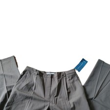 NWT Vintage 90s Garfield  Marks Pleated Trousers Size 8 Made in USA Dark Brown