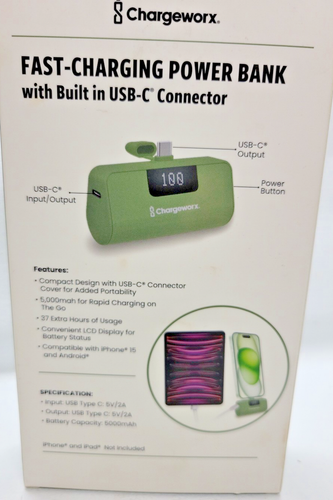 CHARGEWORX, POWER,A  23326 IPHONE+ANDROID COMPATIBLE, 2 DEVICES, FAST CHG. (A1 - Picture 2 of 7