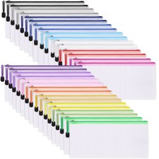 72pcs Pencil Pouch Bulk Small Mesh Zipper Pouch Pencil Case Bulk Pencil Bags