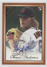 2019 Topps Gallery Orange Auto 25/25 Shaun Anderson #109 Auto 0b0