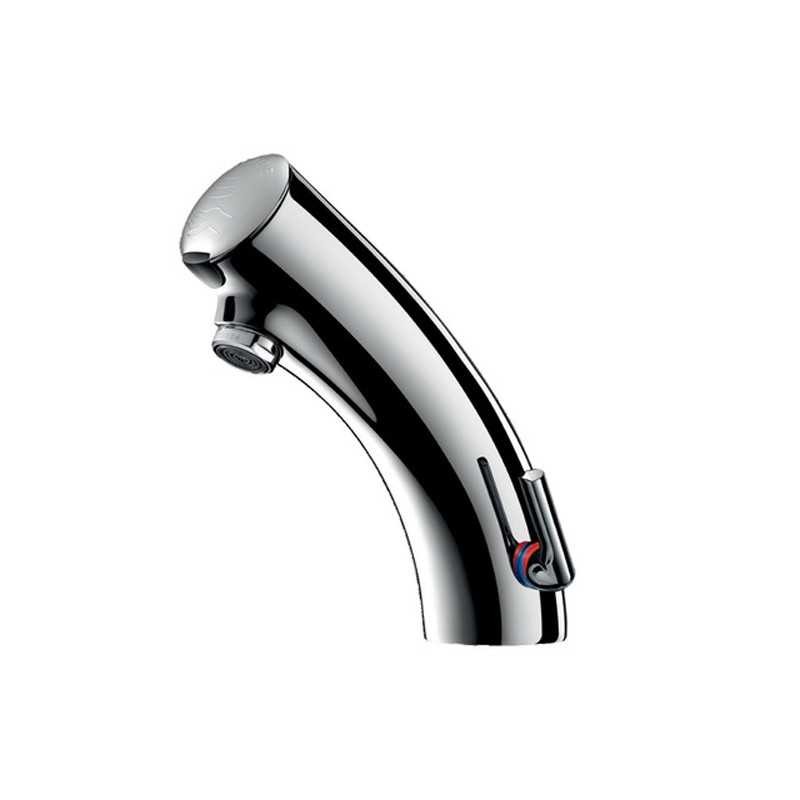 Mitigeur DELABIE TEMPOMATIC MIX 3 en chrome brillant pour sanitaire public haut de gamme
