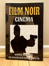FILM NOIR CINEMA Word Search book - 1940s & 1950s crime movies puzzles games