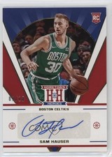 2021-22 Panini Chronicles Hometown Heroes Rookie Gold 1/10 Sam Hauser Auto e3p