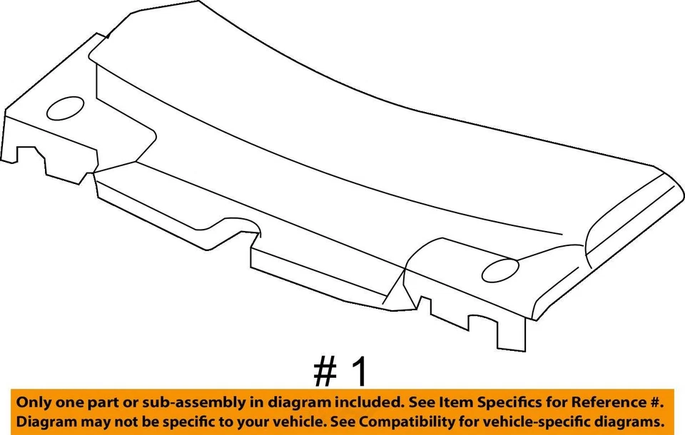 Se adapta a Cadillac STS SHIELD ASM F/CMPT FRT SUSPIRO 15828600 2006-2009 - NUEVO OEM Foto 3 de 3