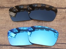 Vonxyz Polarized Lens for-Oakley Fuel Cell OO9096 Retro Black Blue-Combo Pack