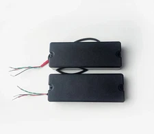 5 String Sealed Soapbar 2 Hole Bass Guitar  Humbucker Pickup Ceramic Magnet 