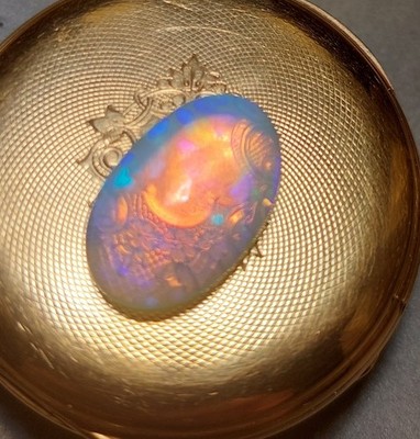 Big Opal 10 ct Kristall Opal groß mit schönem Farbenspiel transparent Abverkauf