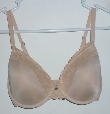 NATORI HIDDEN GLAMOUR FULL FIT CONTOUR UNDERWIRE BRA #736044 BEIGE SZ 32DD