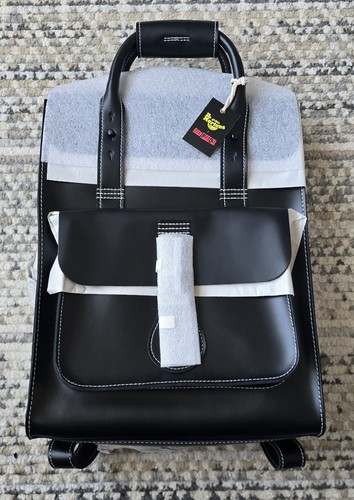 Dr Martens x Sex Pistols Ltd Edtn Discontinued Black Leather Backpack BRAND NEW - Picture 1 of 14