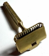Ever-Ready SE Safety Razor Vintage Gold Tone Made in the USA GEM
