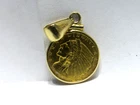 1914 $2.50 indian head gold quarter eagle pendant very nice detail