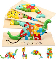 Holzpuzzle FüR Kleinkinder Von 1-3 Jahren, Montessori-Spielzeug FüR Kinder Ab 2