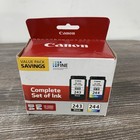 Canon PG-243 Black & CL-244 Color Ink Cartridge Set Brand New Sealed