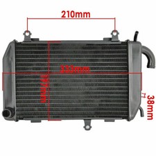 Radiateur Eau Aluminium Tarazon Honda GL1800 Gold Wing 2006-2017 - Performance Refroidissement - Poli