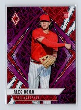 2021 Panini Chronicles Phoenix Purple Velocity #17 Alec Bohm Rookie Phillies