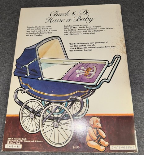 1983 The Royal Baby Prince William Paper Doll book Pocket Books TR1 - Picture 3 of 3