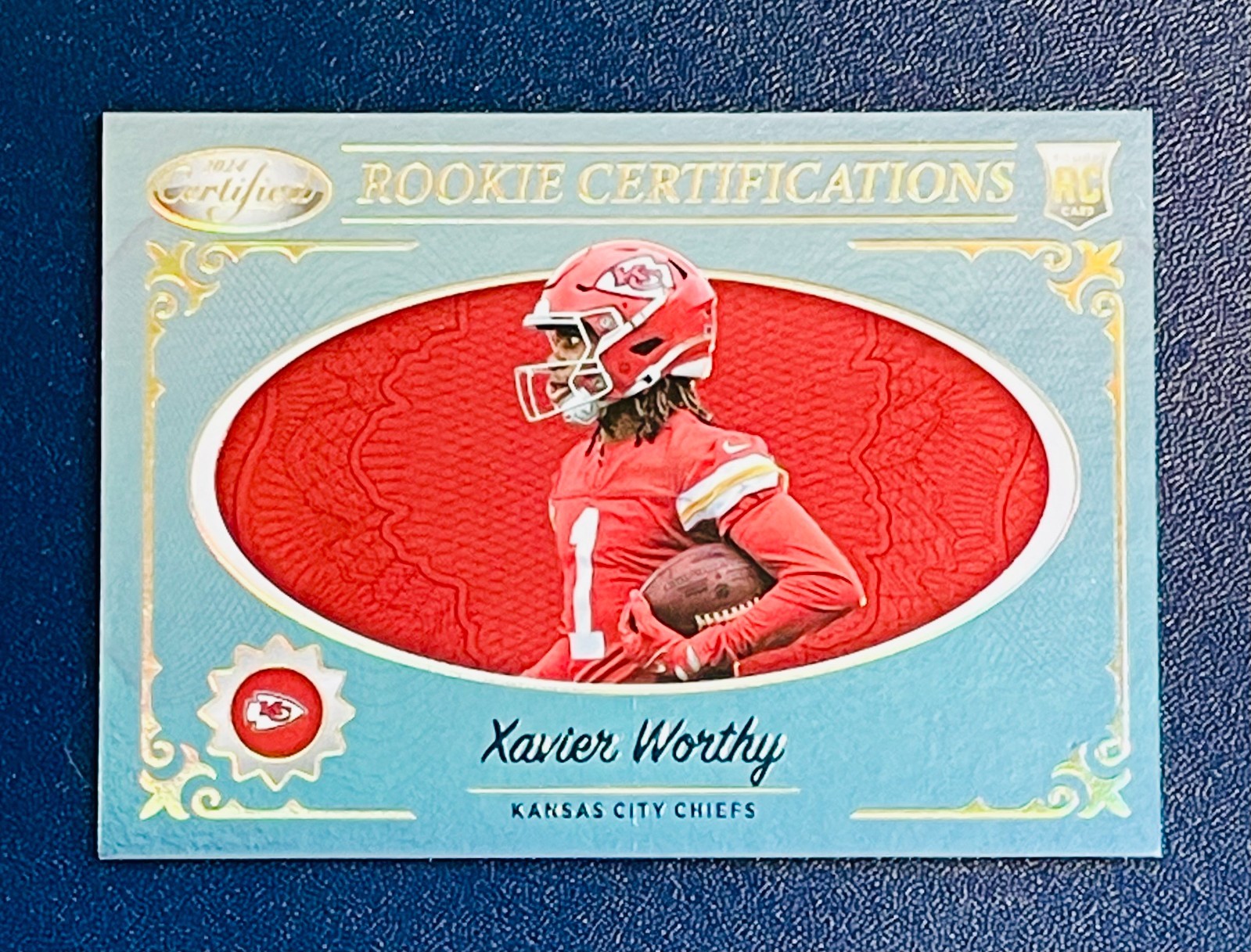 2024 Certified Rookie Certifications Xavier Worthy Case Hit SSP Chiefs